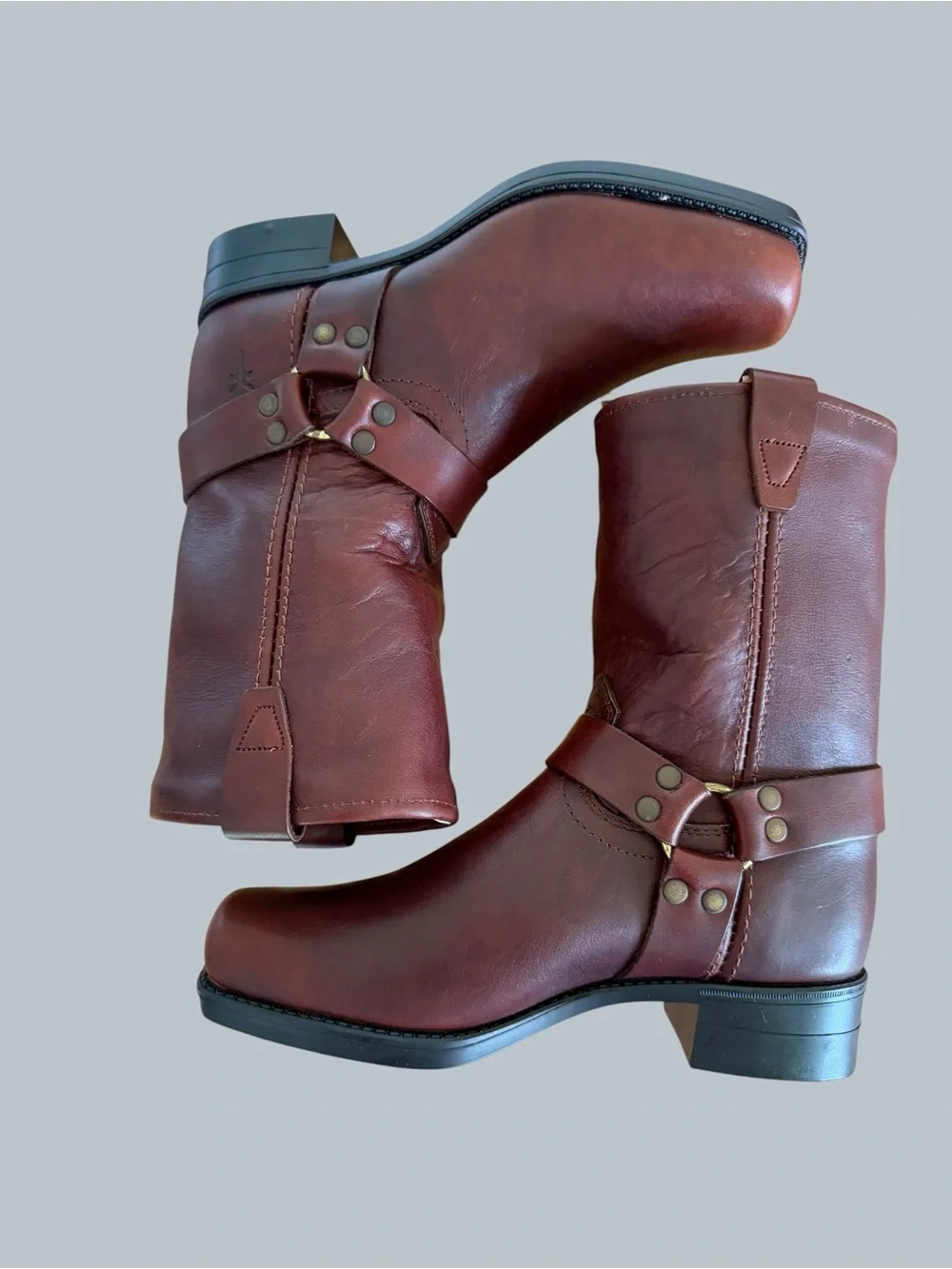 Frye NEW Youth Vintage Small Frye Pull On Harness Boots Size 2 #267070